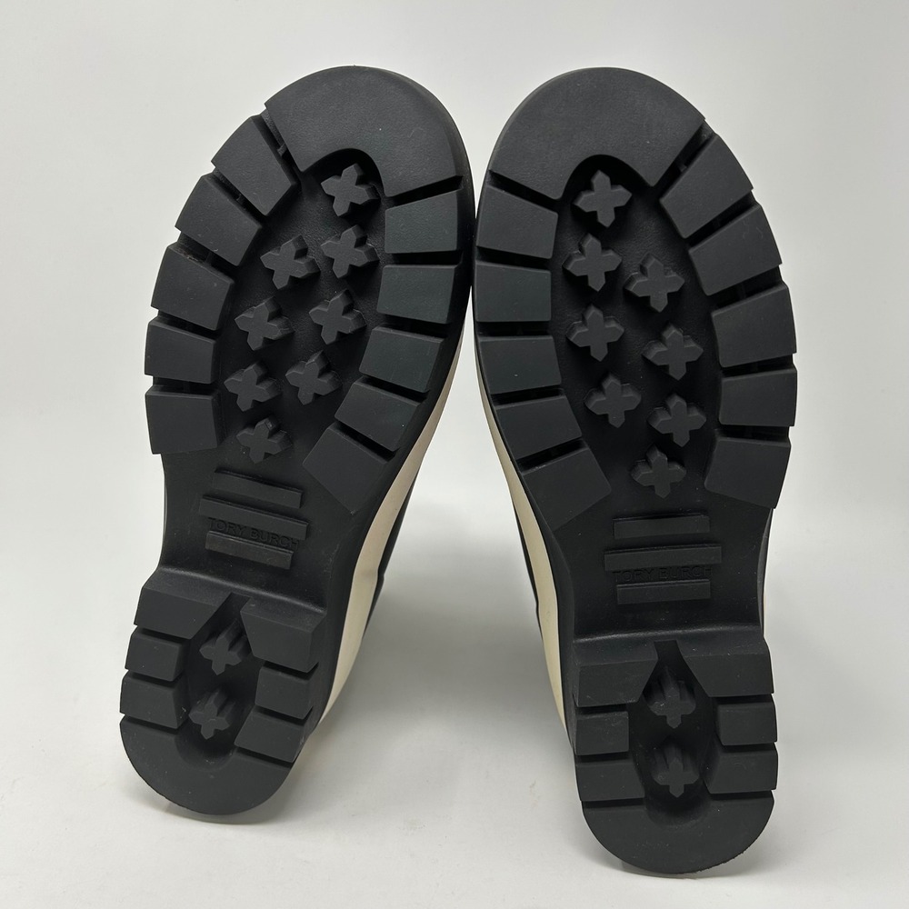 Tory Burch Foul Weather Hurricane Rain Boots Women's Size 10 Black - Picture 8 of 9